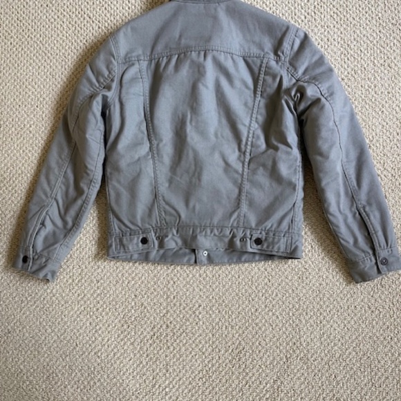 Grey Levis Sherpa Jacket--Light Grey--Size XS--New w/o Tags - Picture 2 of 16
